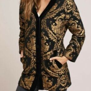 NWT Anthropologie-endless rose jacquard jacket sz-xs